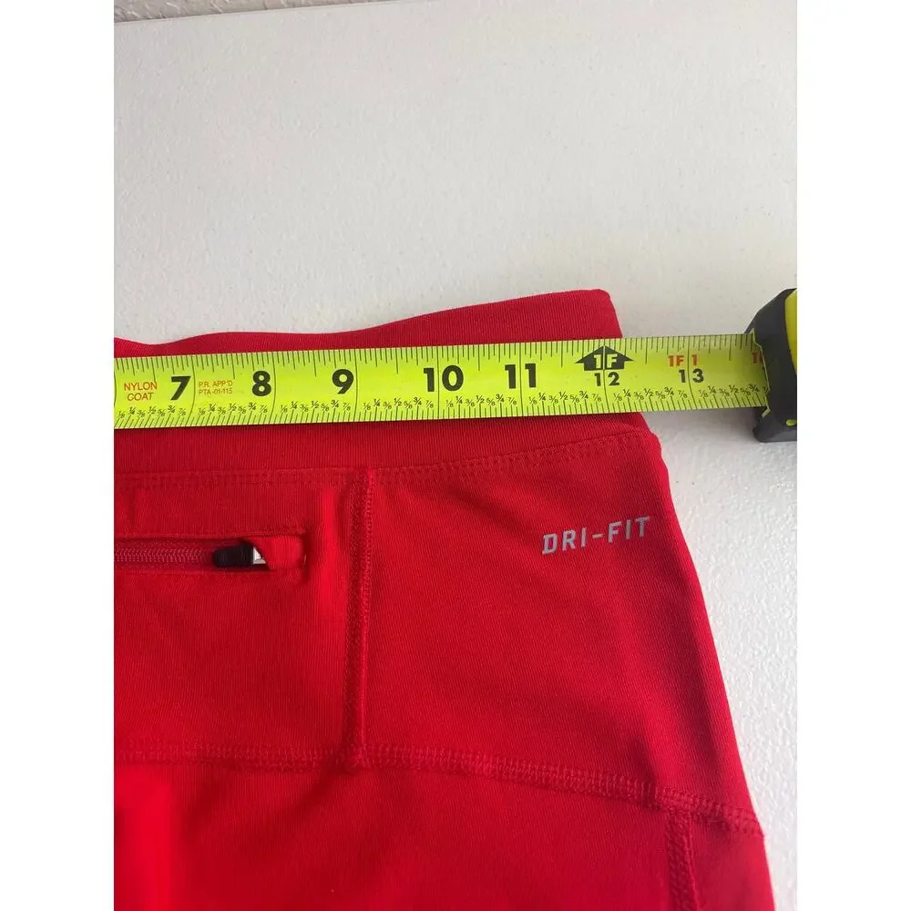 Nike Dri-FIT Compression Shorts XS Red Running Biker Training